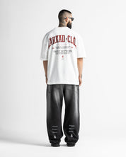 Tshirt Oversize Blanca Arkad Clo Rojo