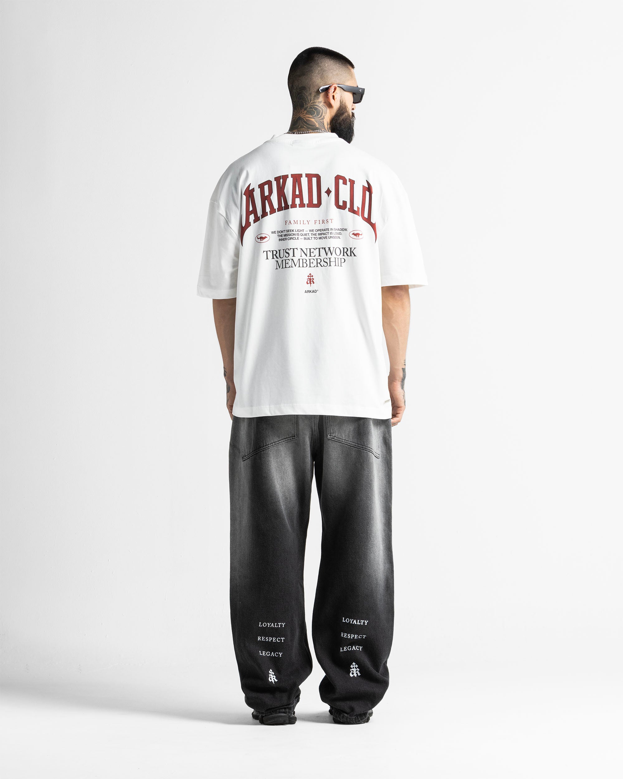 Tshirt Oversize Blanca Arkad Clo Rojo