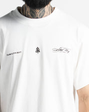 Tshirt Regular Fit Blanca Arkad Clo Texto Gris