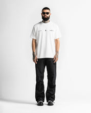 Tshirt Regular Fit Blanca Arkad Clo Texto Gris