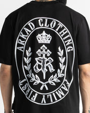 Tshirt Regular Fit Negra Family First