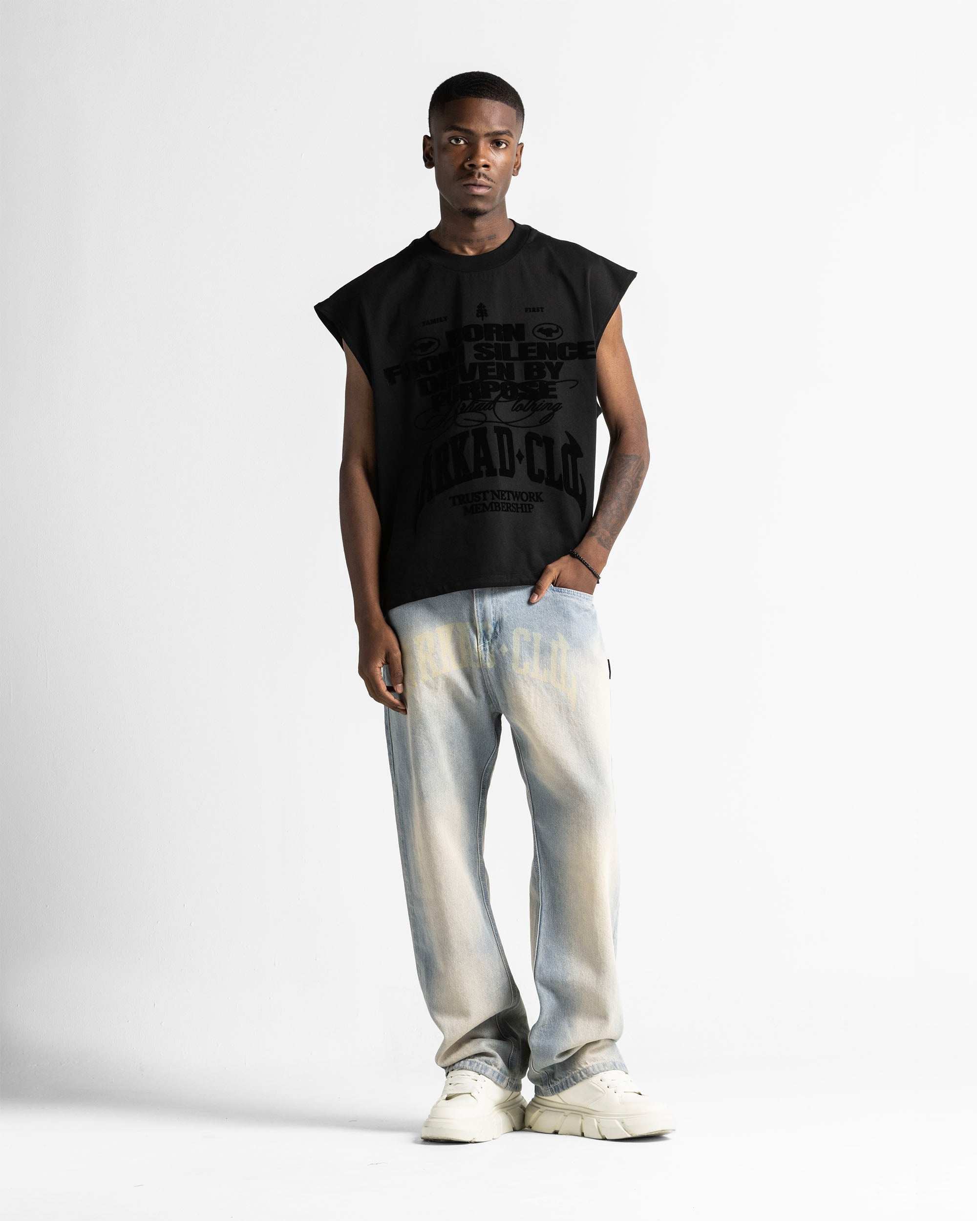 Tank Shirt Negra Velvet