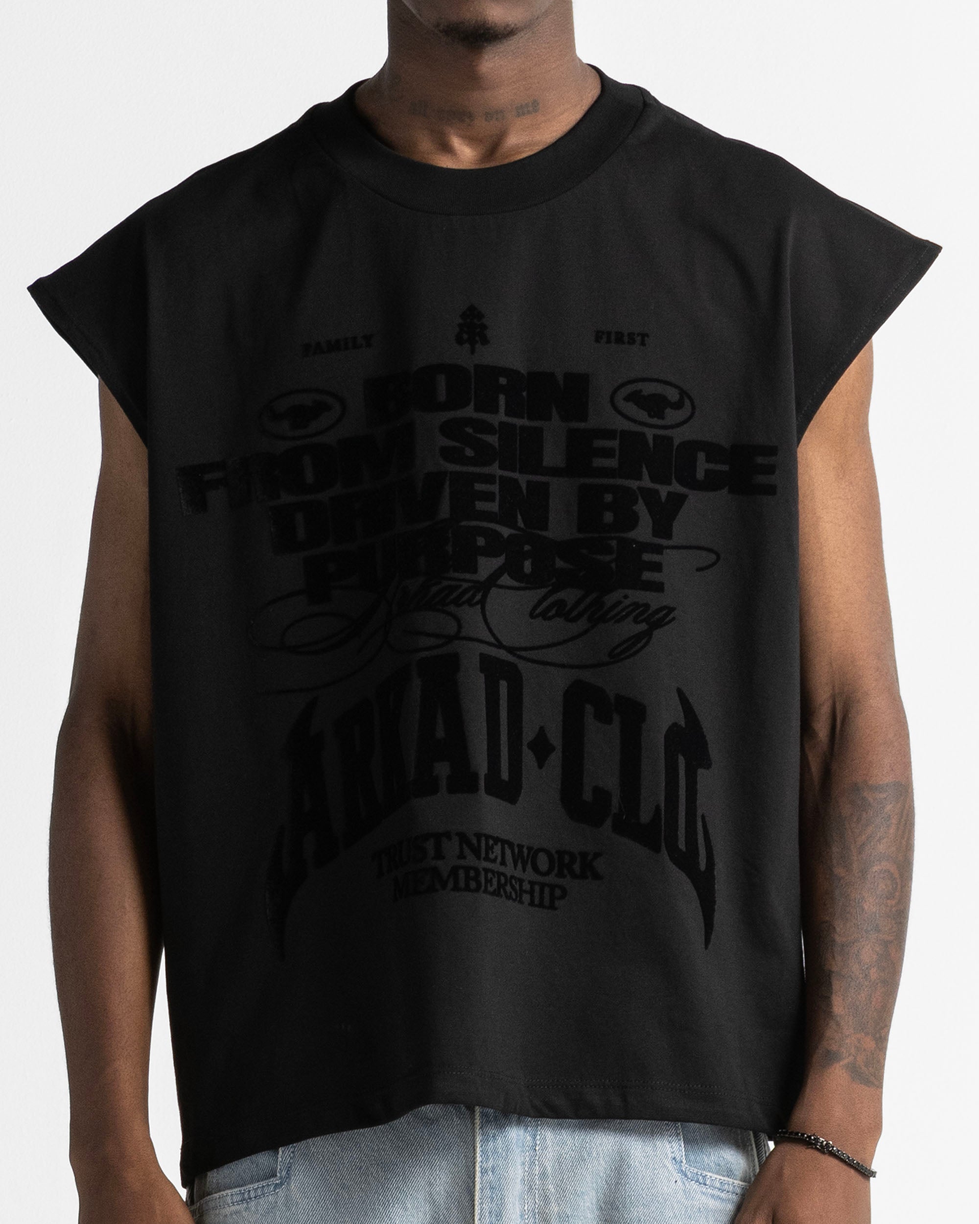 Tank Shirt Negra Velvet