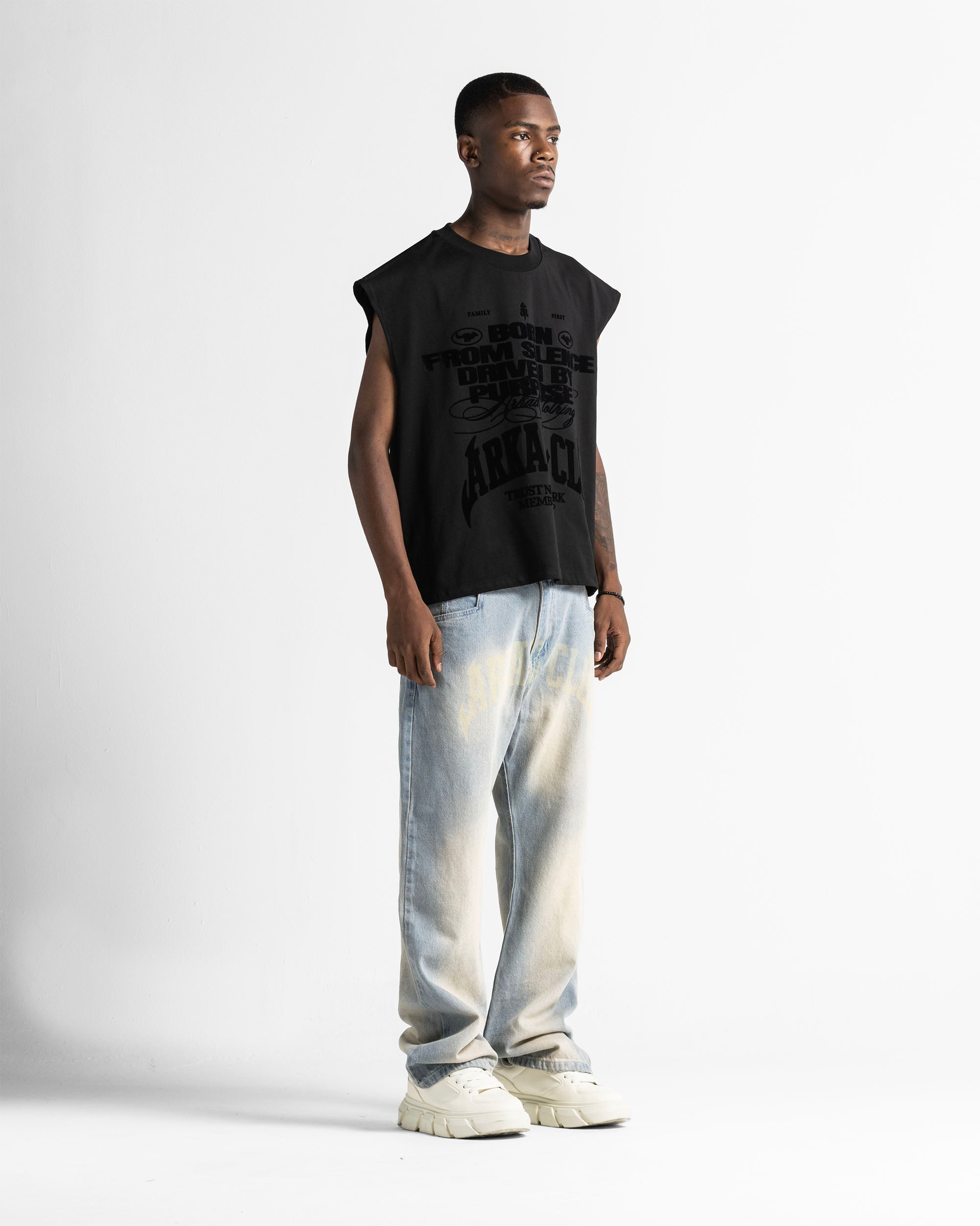 Tank Shirt Negra Velvet