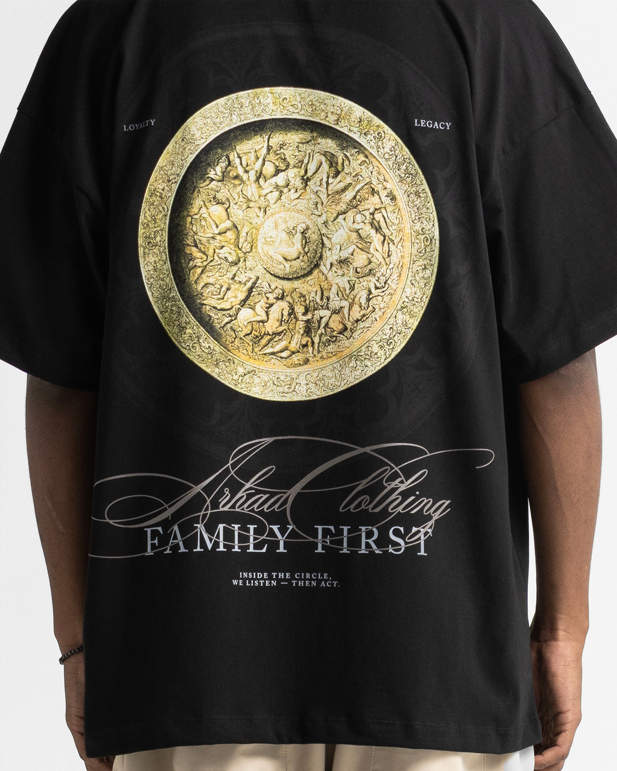 Tshirt Oversize Negra Medal