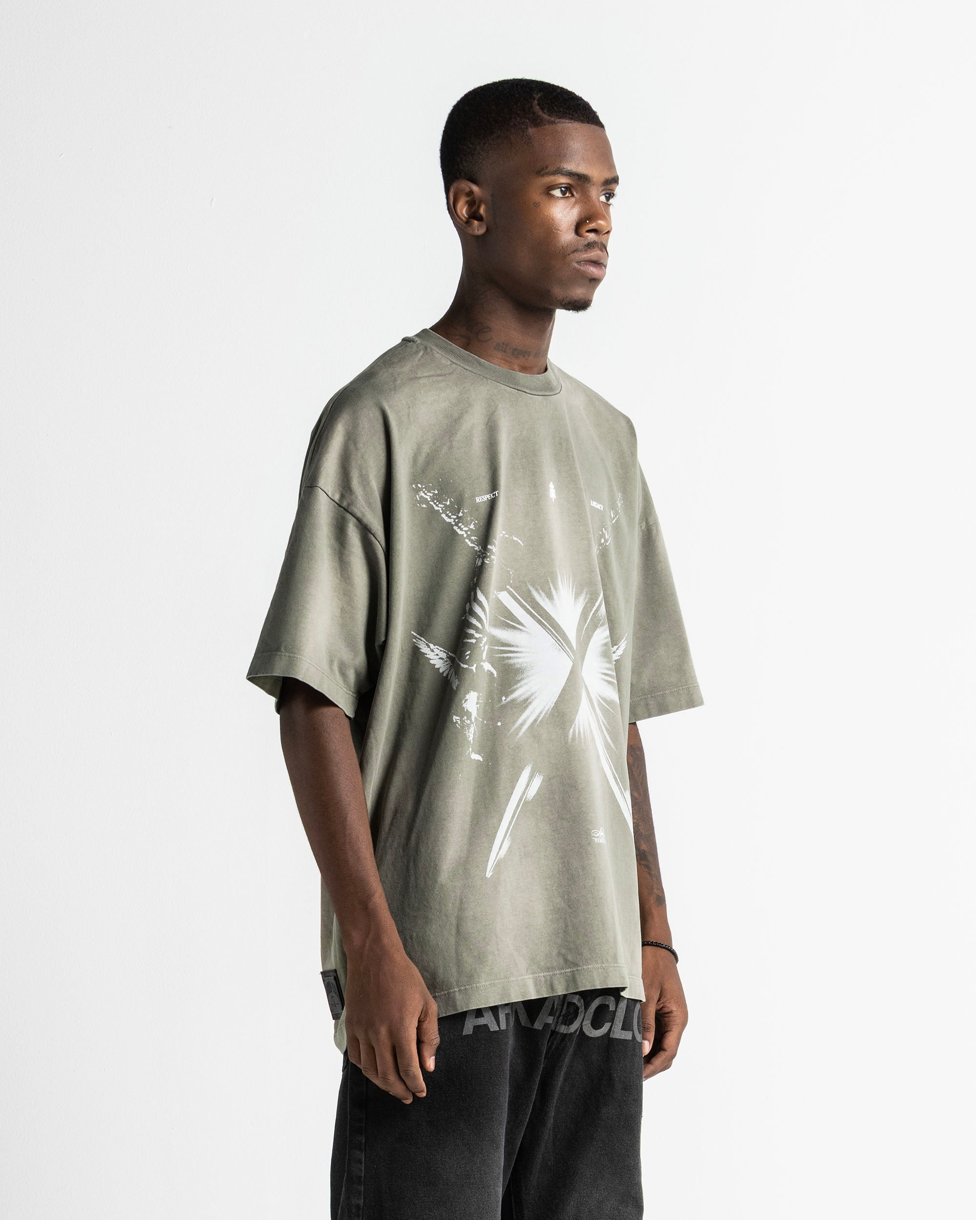 Washed Tshirt Verde Arkad Clo