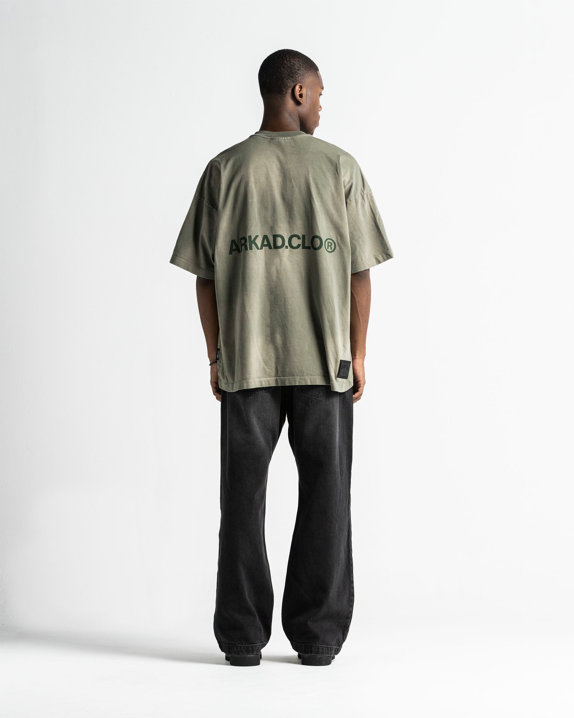Washed Tshirt Verde Arkad Clo