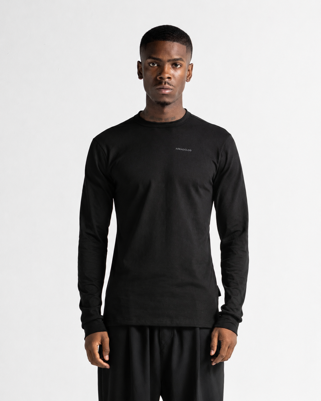 Long Sleeve Regular Fit Negro