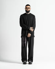 Long Sleeve Negro Velvet