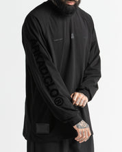 Long Sleeve Negro Velvet