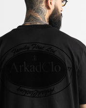 Tshirt Regular Fit Negra Velvet