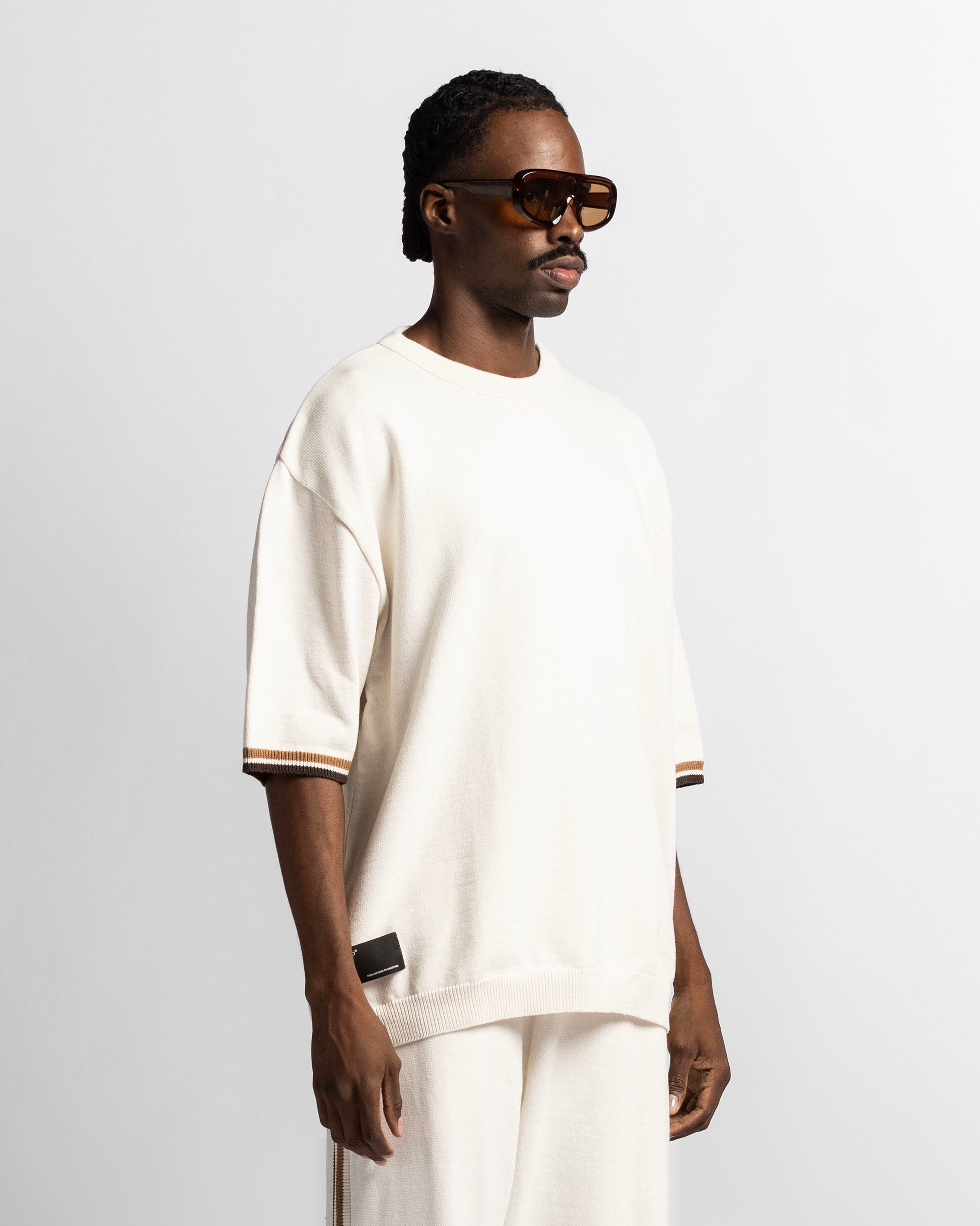 Knit Tshirt Beige