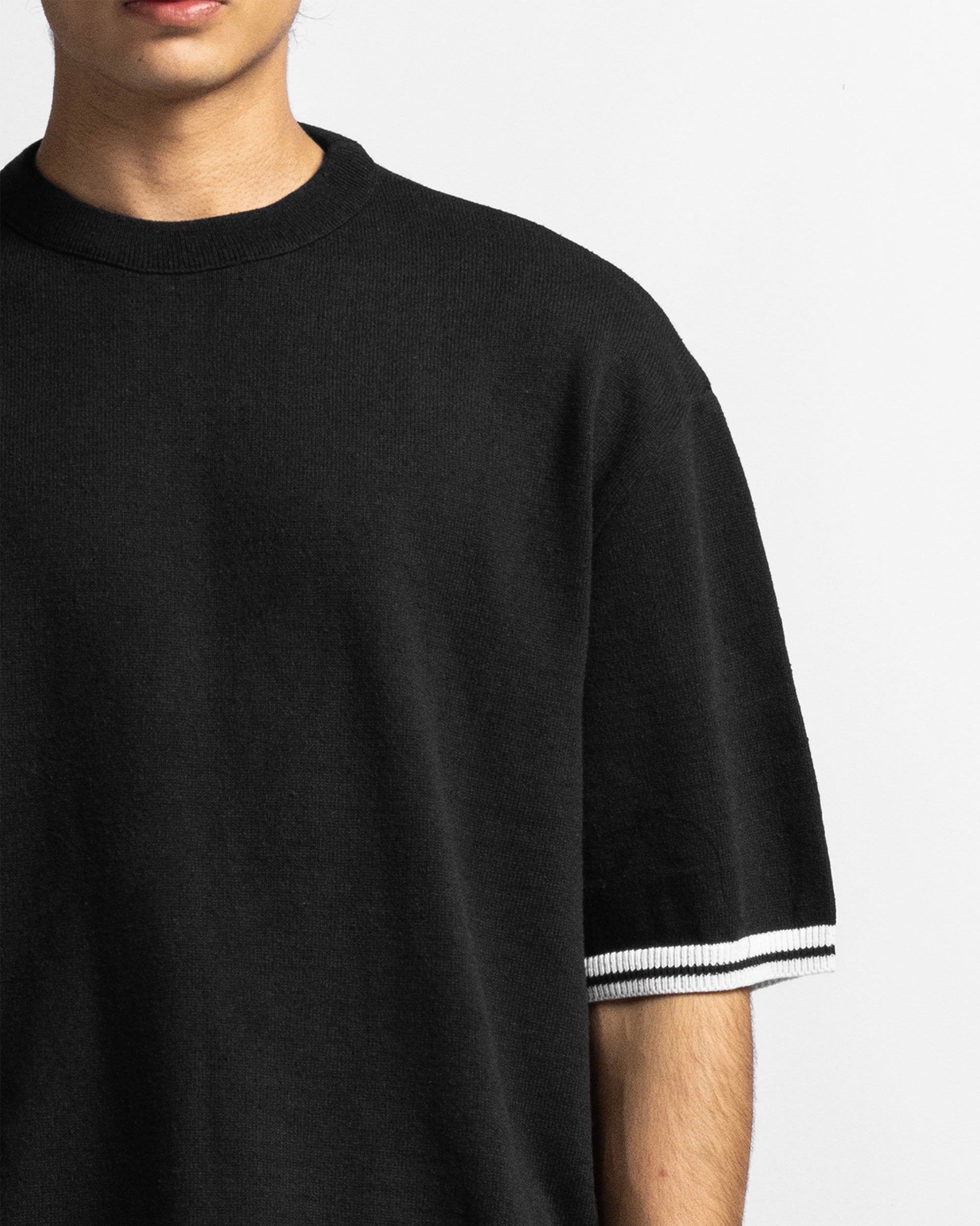 Knit Tshirt Negra