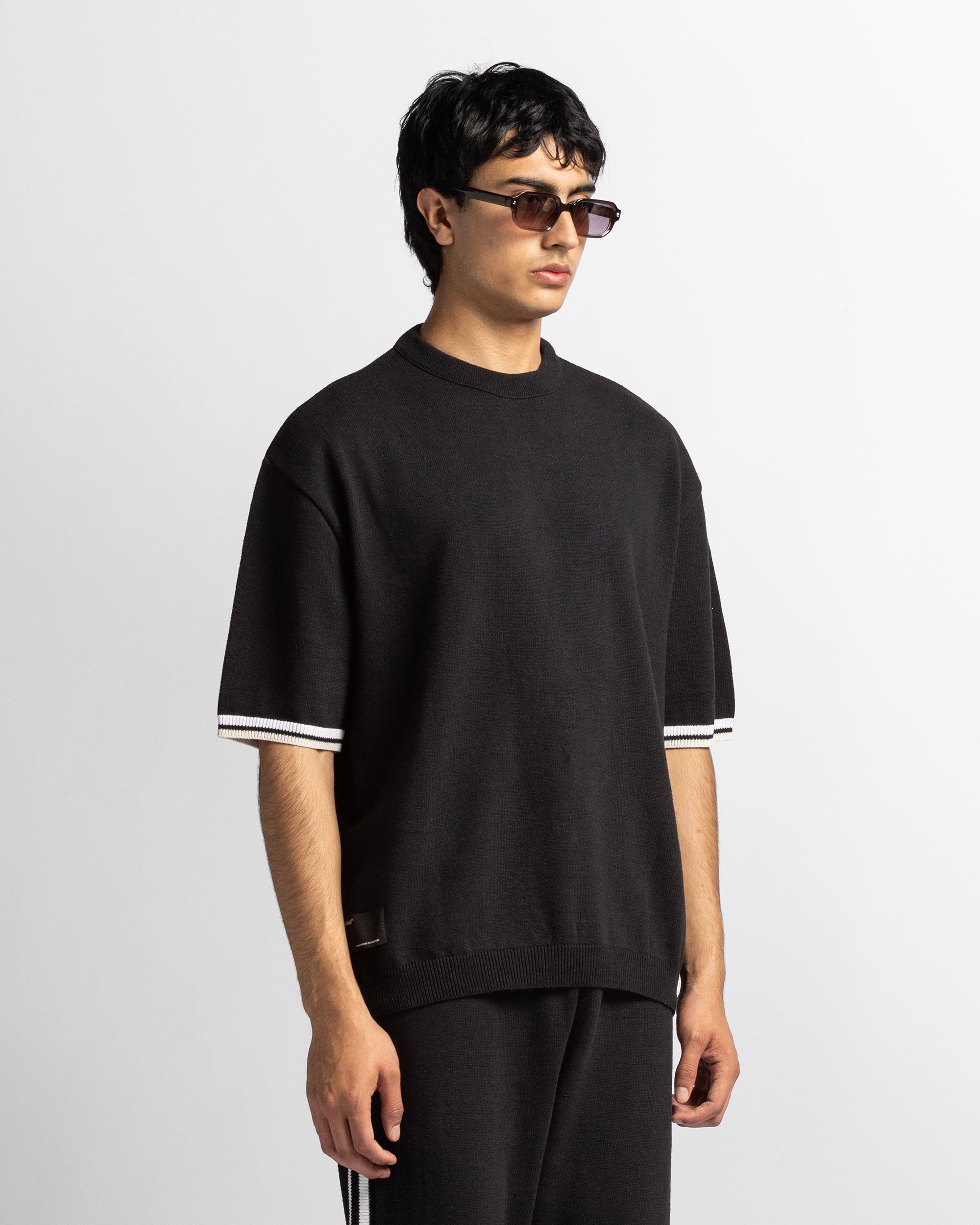 Knit Tshirt Negra
