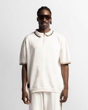 Knit Polo Beige