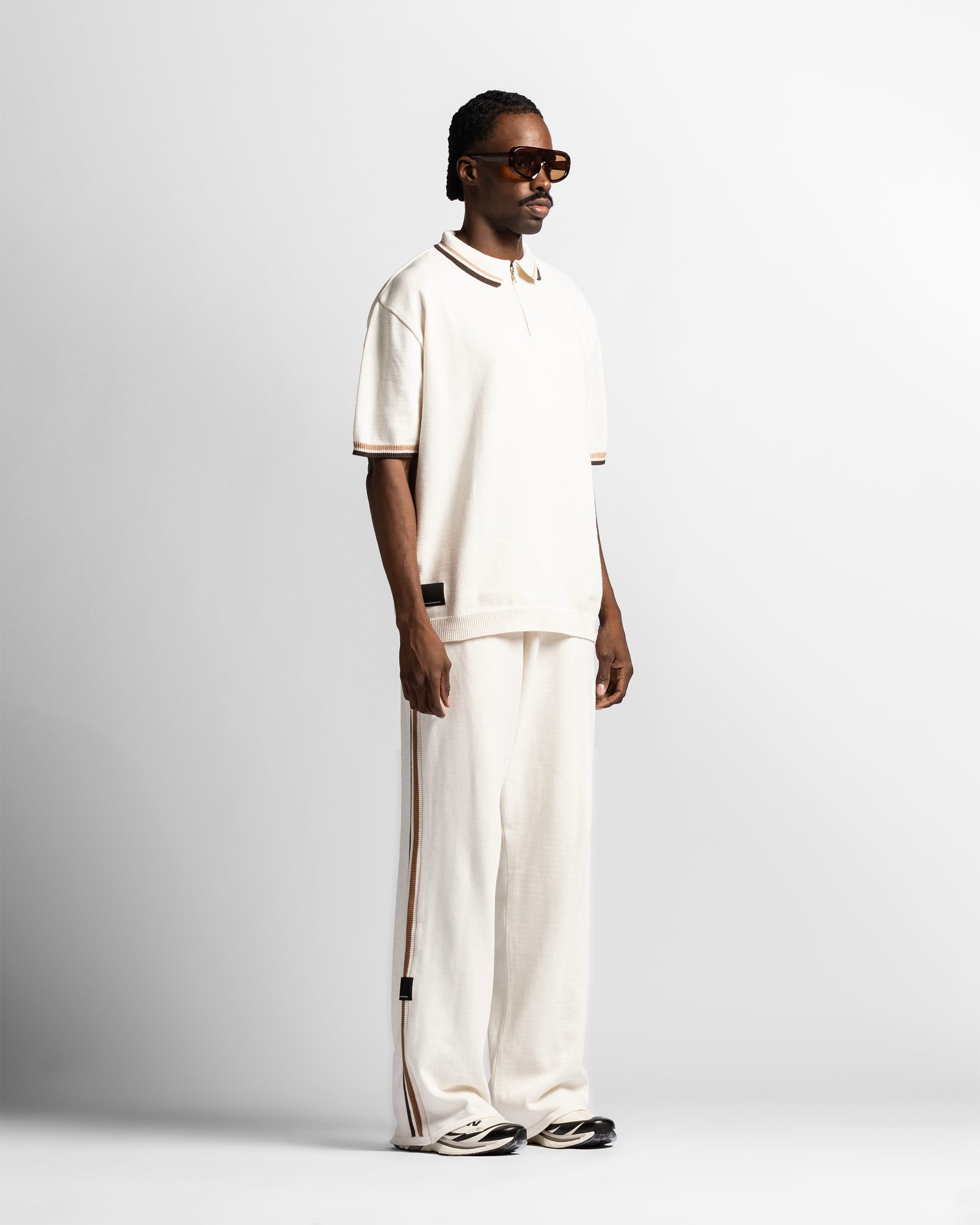 Knit Polo Beige