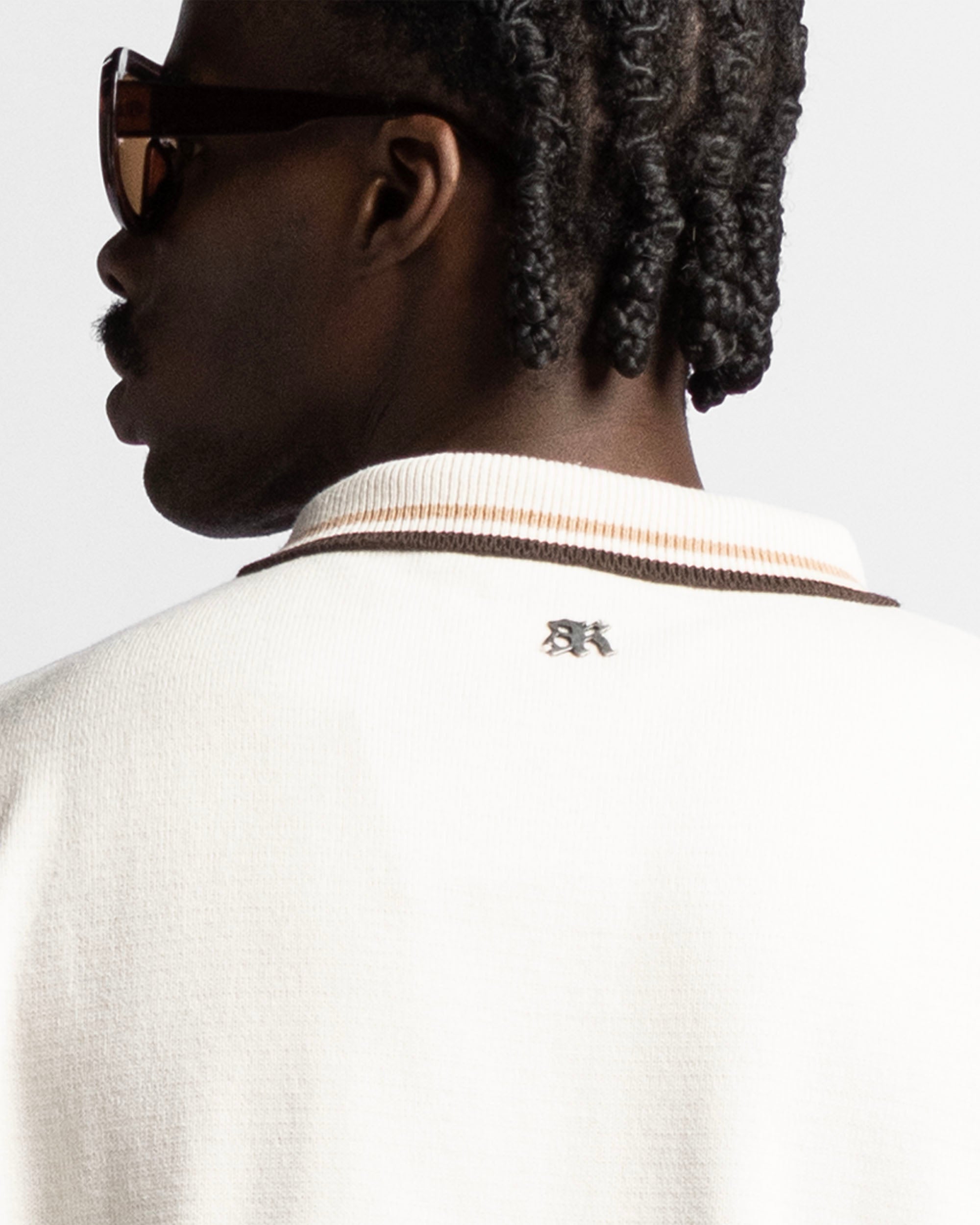 Knit Polo Beige