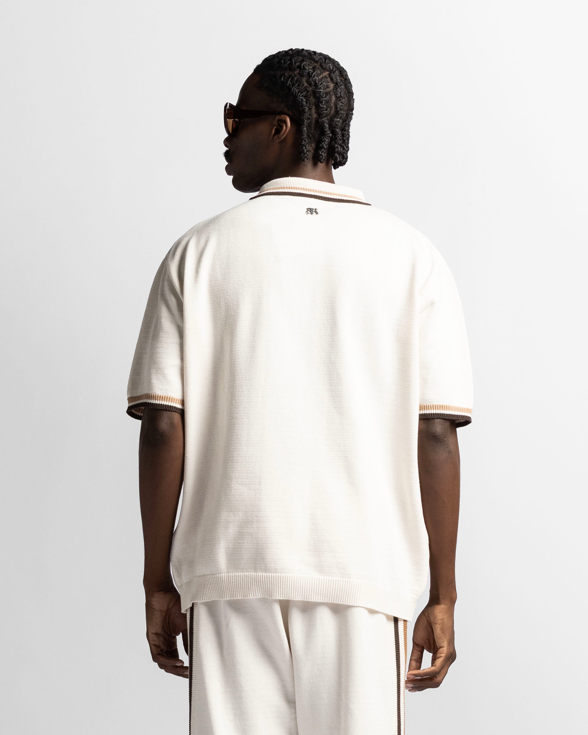 Knit Polo Beige
