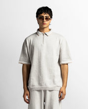Knit Polo Gris