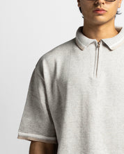 Knit Polo Gris