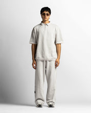 Knit Polo Gris