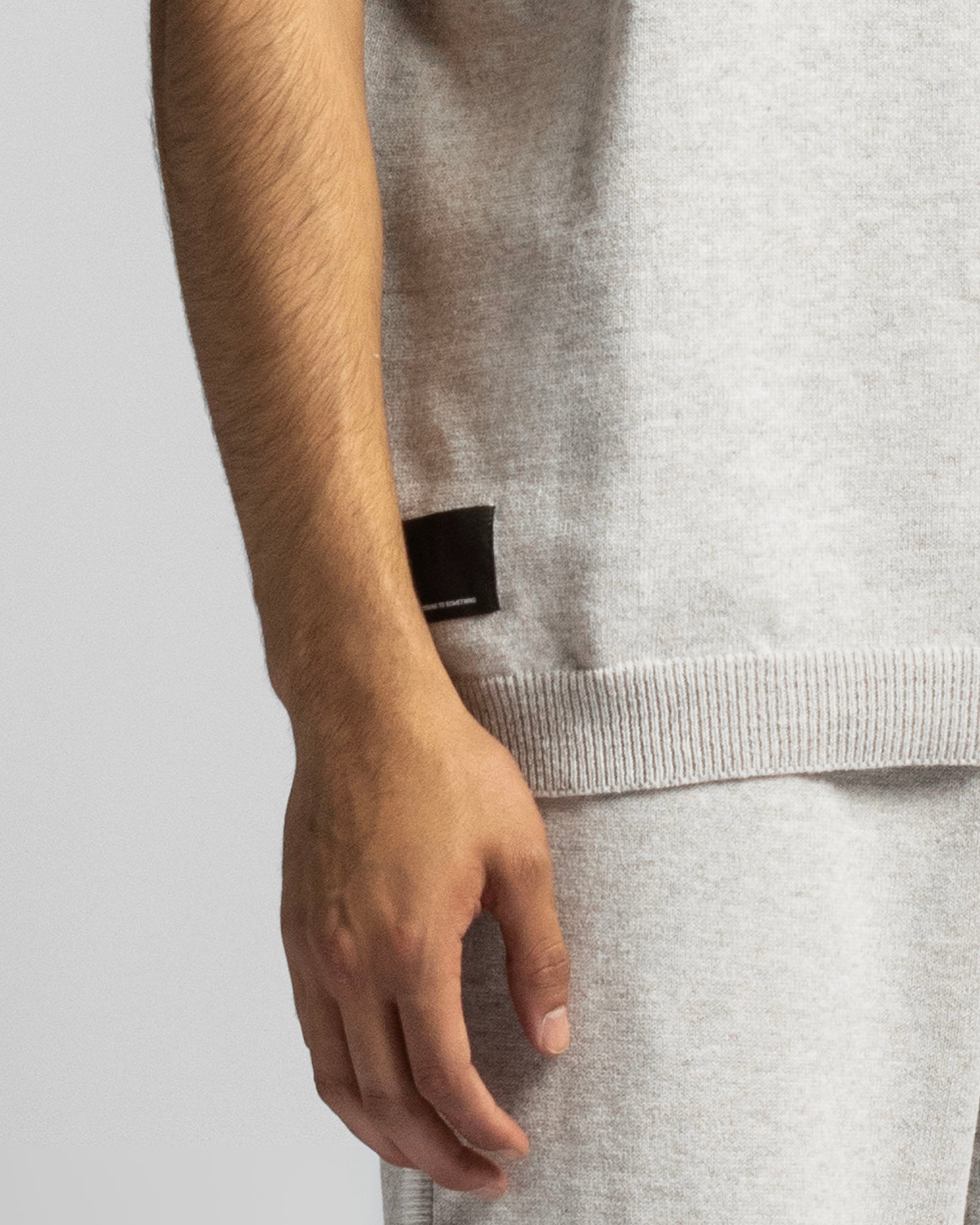 Knit Polo Gris