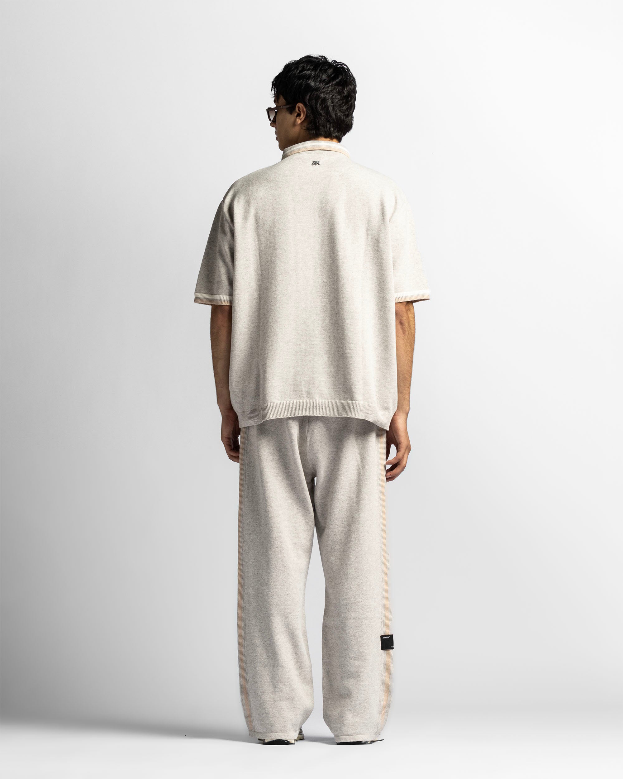 Knit Polo Gris