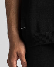 Knit Polo Negra