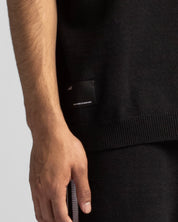 Knit Polo Negra