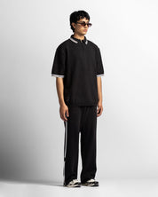 Knit Polo Negra