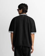 Knit Polo Negra