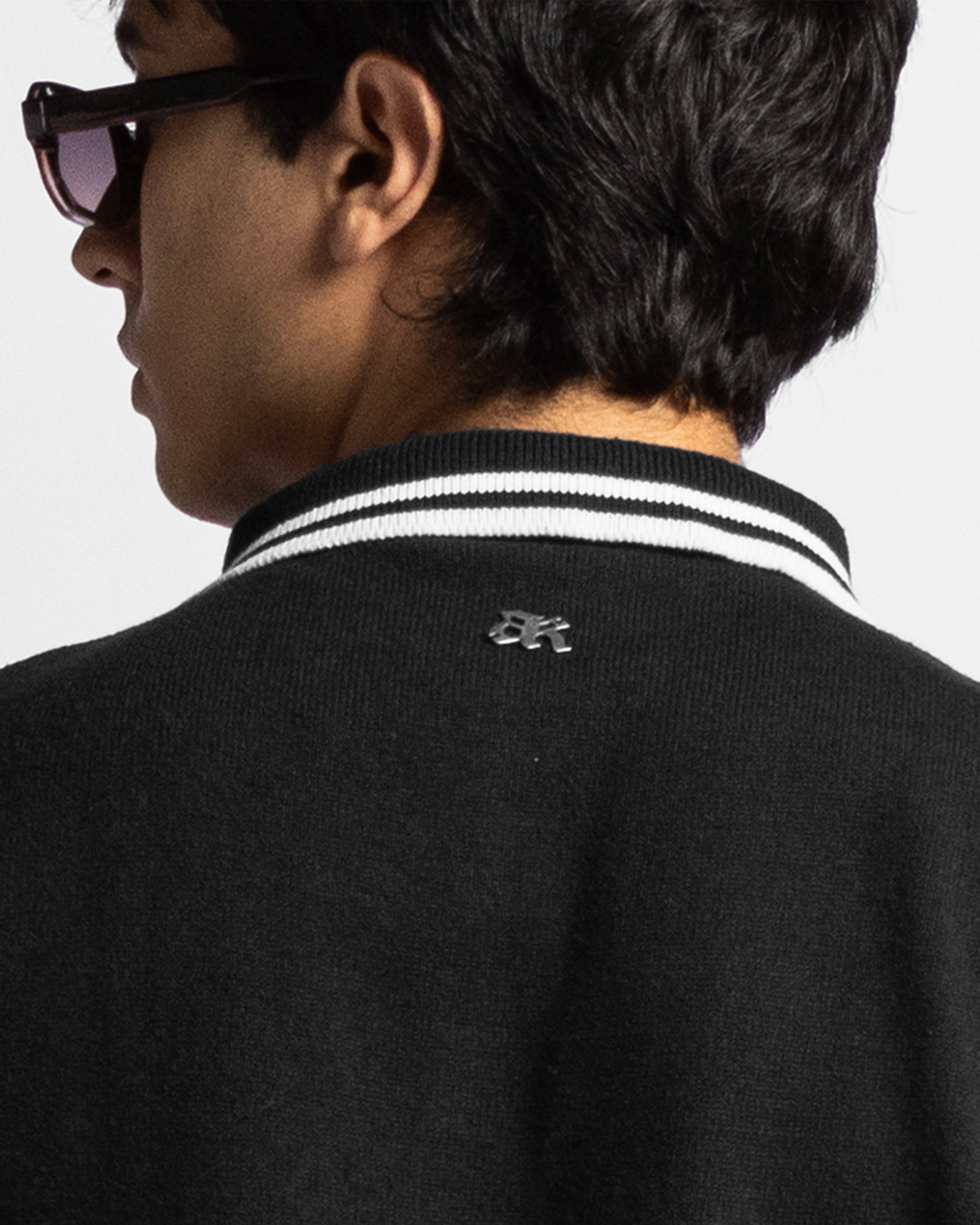 Knit Polo Negra