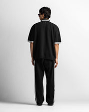 Knit Polo Negra