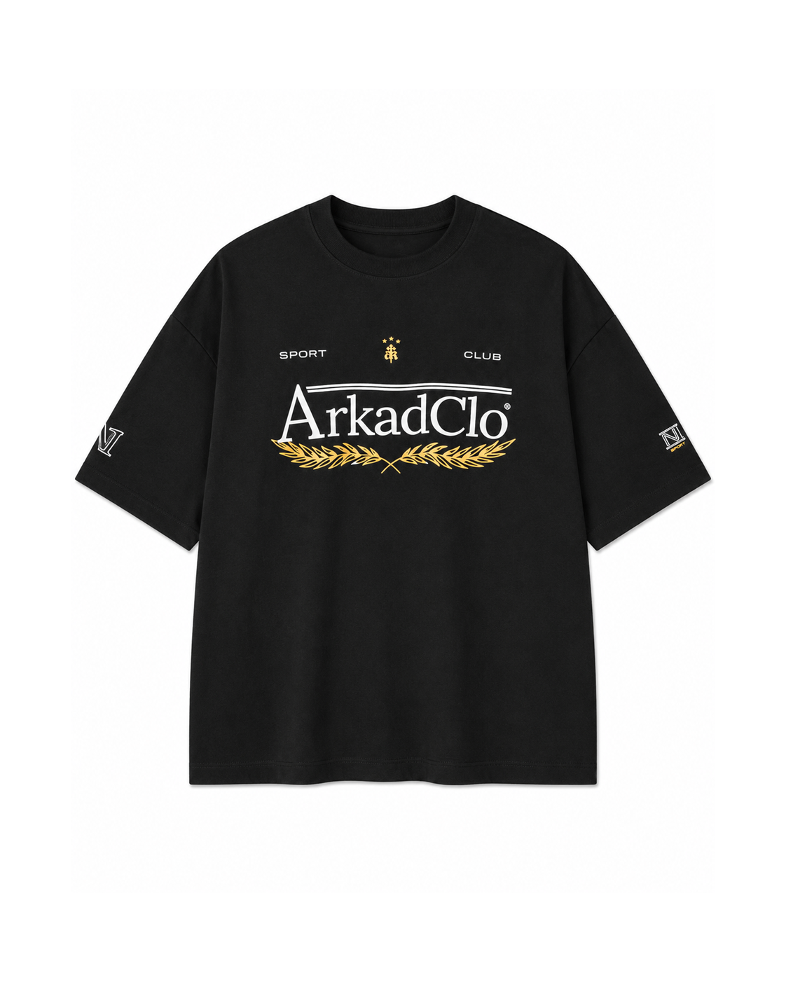 Tshirt Oversize Negra Arkad Clo