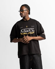 Tshirt Oversize Negra Arkad Clo