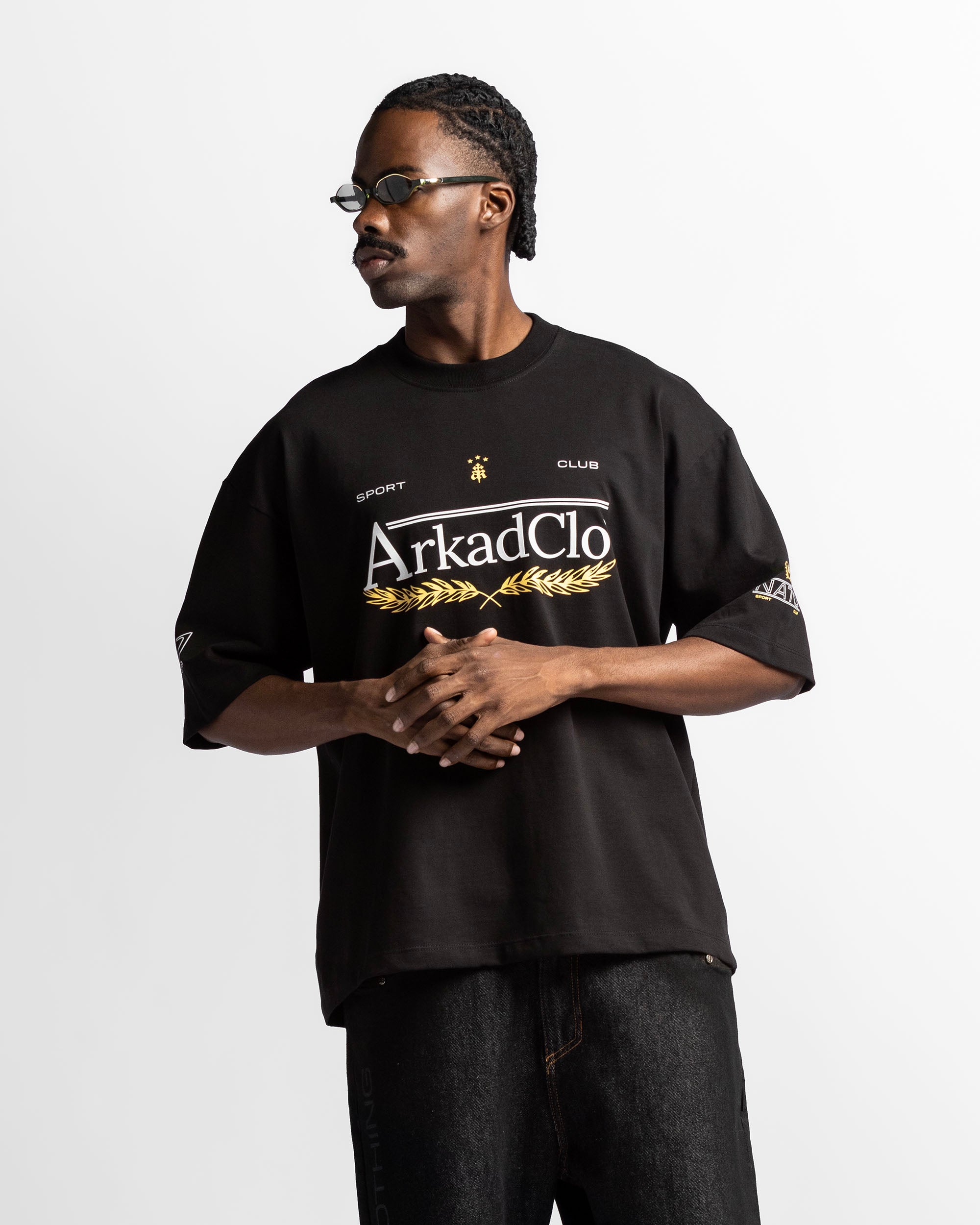 Tshirt Oversize Negra Arkad Clo