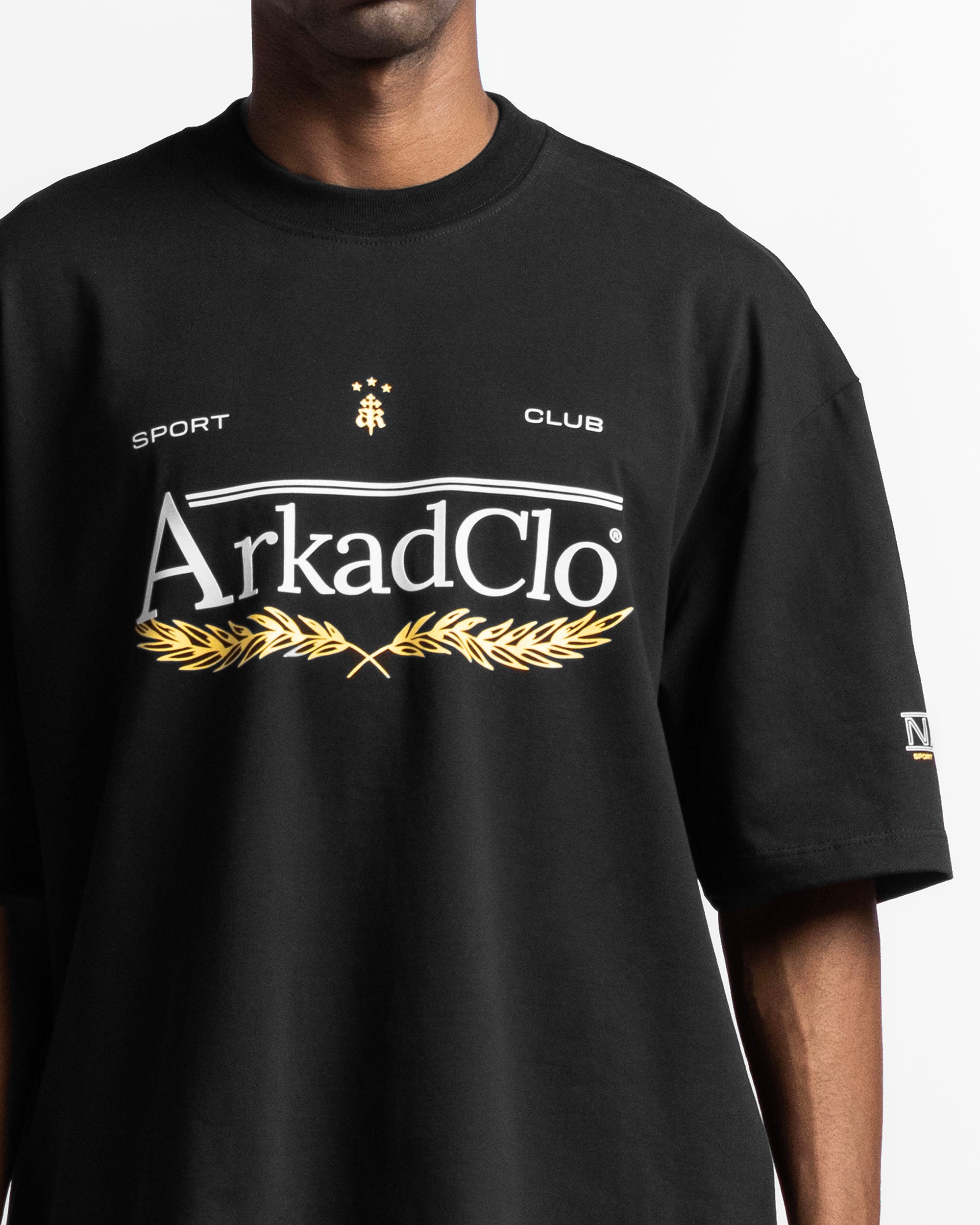 Tshirt Oversize Negra Arkad Clo