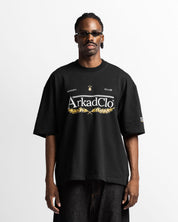 Tshirt Oversize Negra Arkad Clo