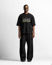 Tshirt Oversize Negra Arkad Clo