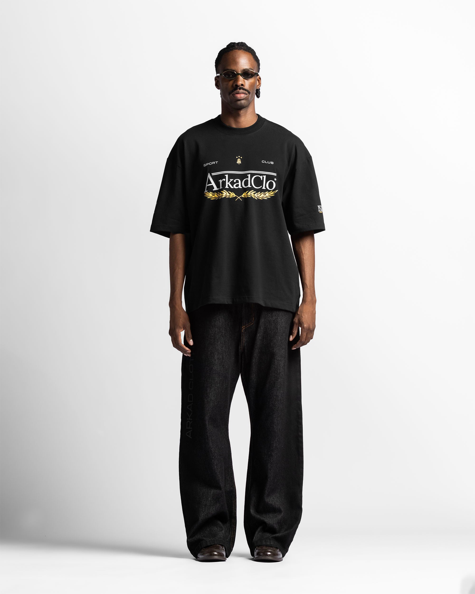 Tshirt Oversize Negra Arkad Clo