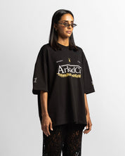 Tshirt Oversize Negra Arkad Clo - Unisex