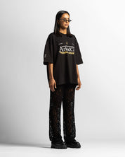 Tshirt Oversize Negra Arkad Clo - Unisex
