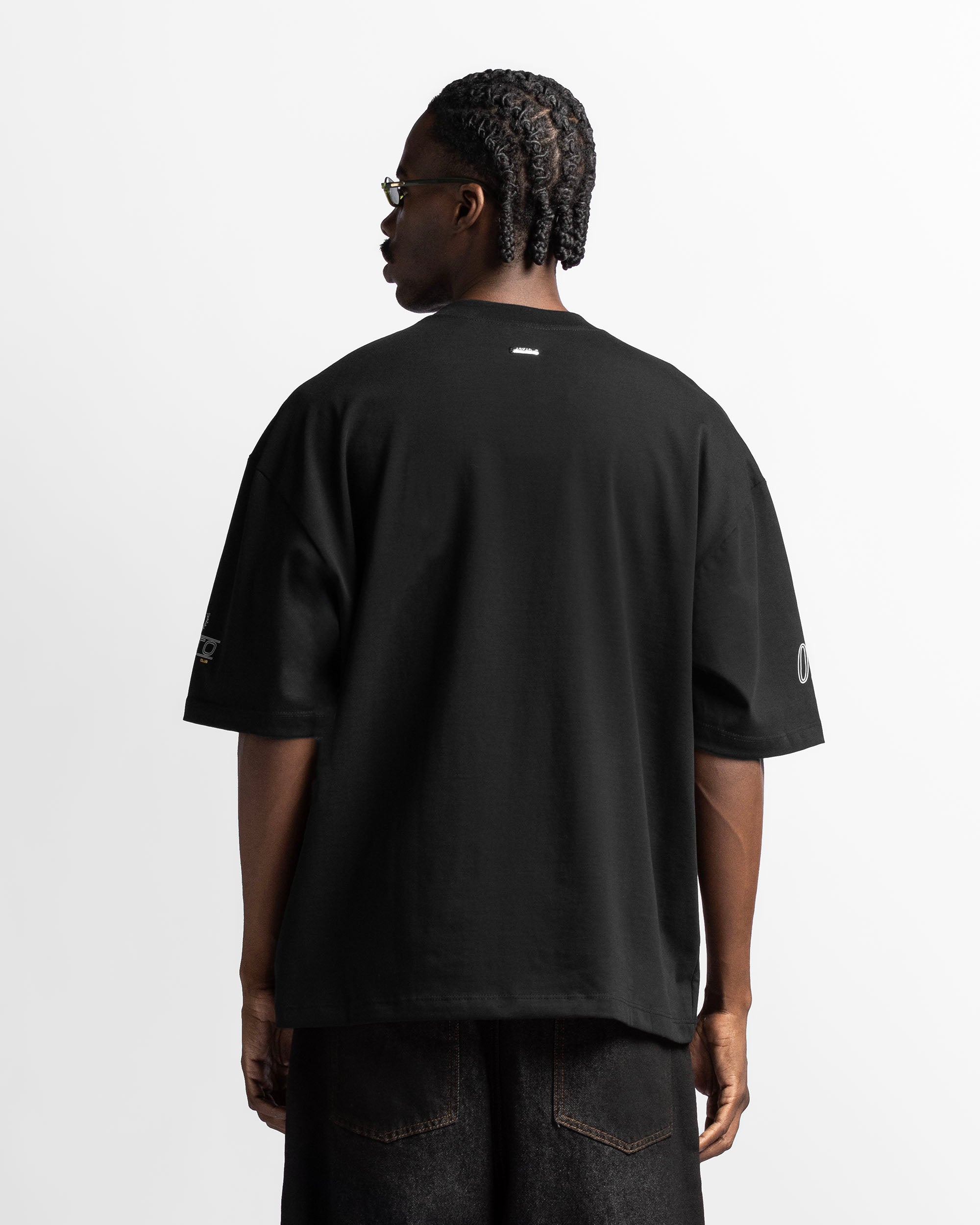 Tshirt Oversize Negra Arkad Clo