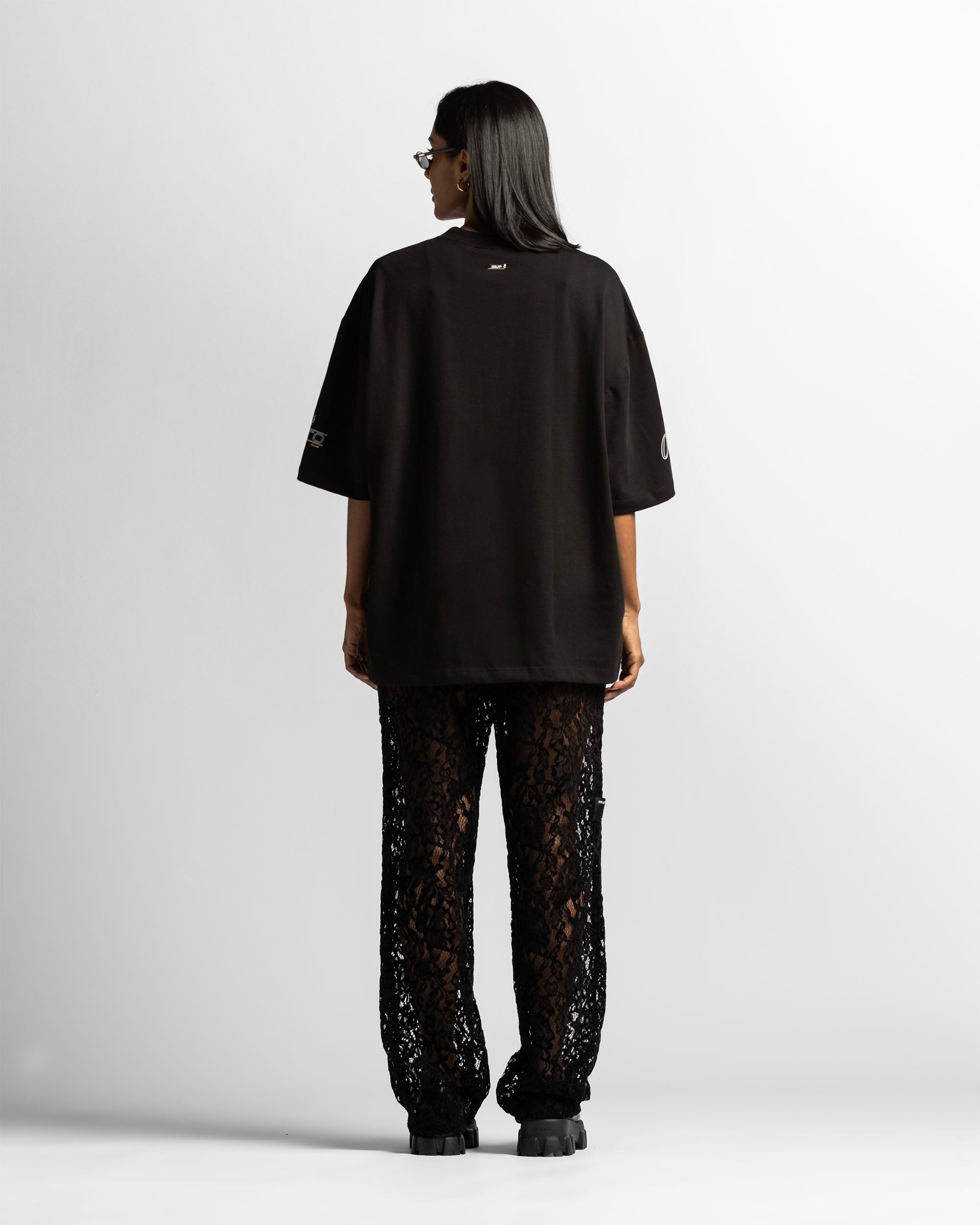 Tshirt Oversize Negra Arkad Clo - Unisex