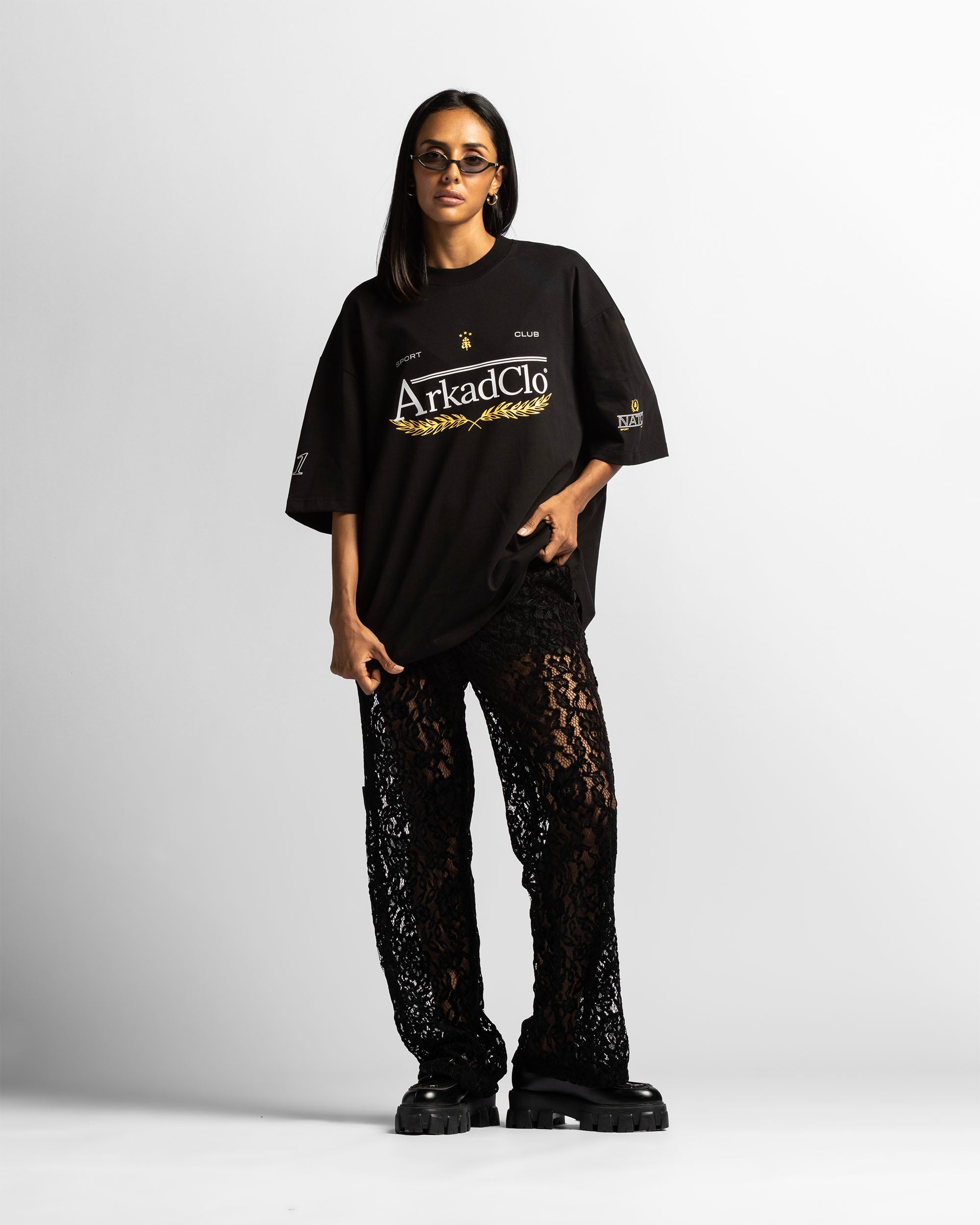 Lace Straight Pant Mujer
