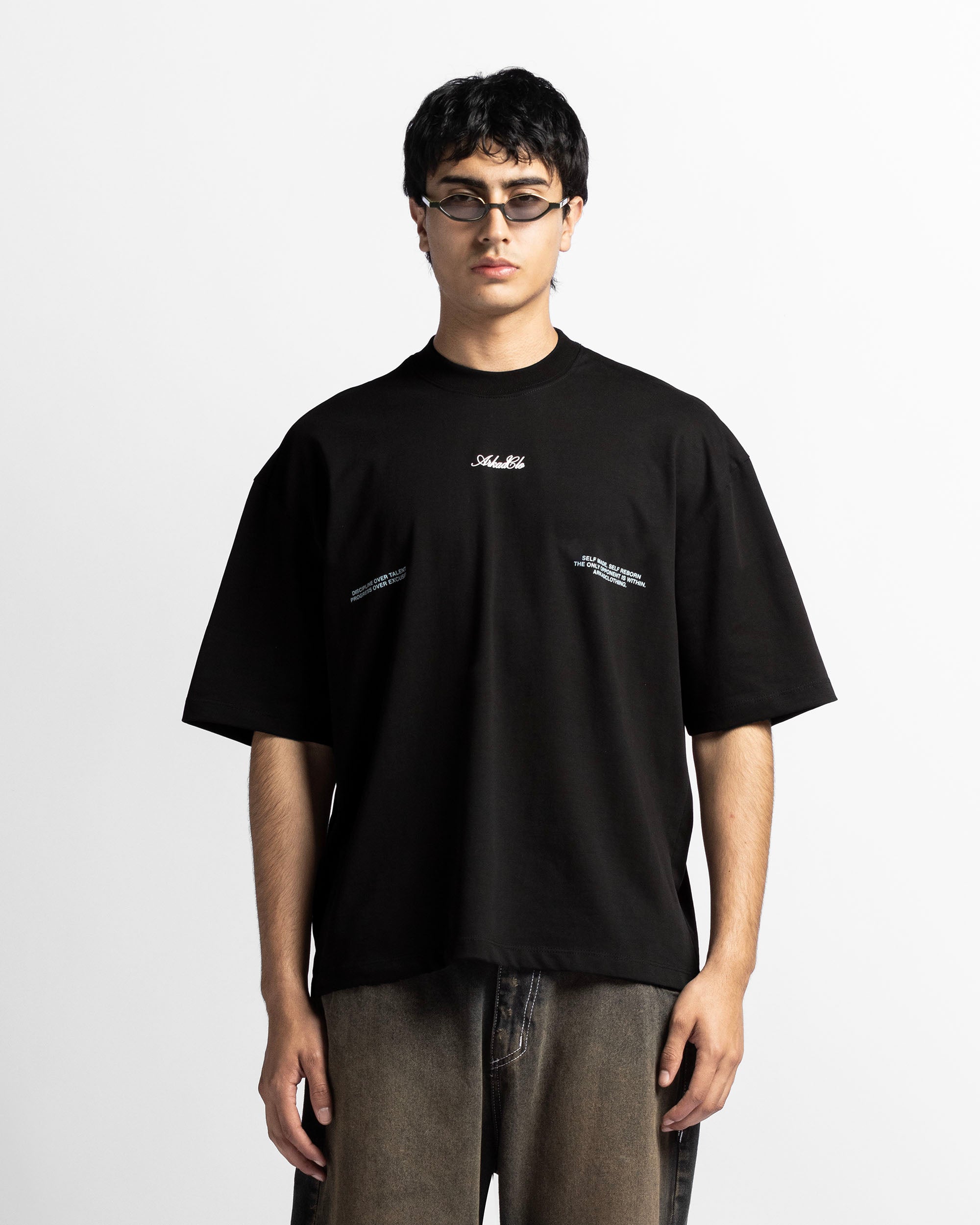 Tshirt Oversize Negra Trophy