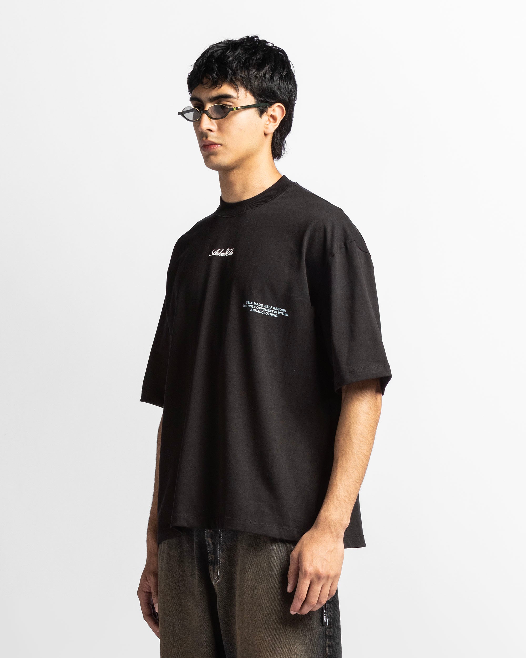 Tshirt Oversize Negra Trophy