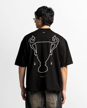 Tshirt Oversize Negra Trophy