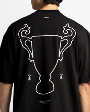 Tshirt Oversize Negra Trophy