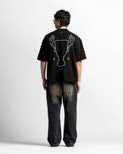Tshirt Oversize Negra Trophy